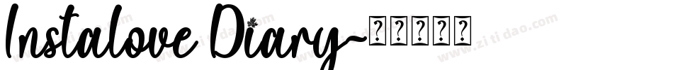 Instalove Diary字体转换